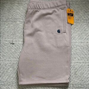 Men’s Carhartt Fleece Sweat Shorts in Dusty Rose